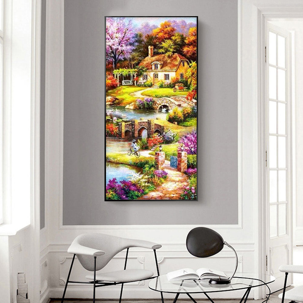Summer Garden - Full Round Drill Diamond Painting 85*45CM