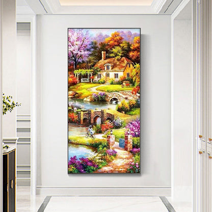 Summer Garden - Full Round Drill Diamond Painting 85*45CM