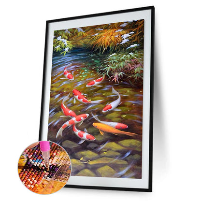 Lucky Fish - Full Round Drill Diamond Painting 45*85CM