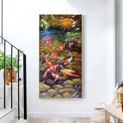 Lucky Fish - Full Round Drill Diamond Painting 45*85CM