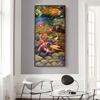 Lucky Fish - Full Round Drill Diamond Painting 45*85CM