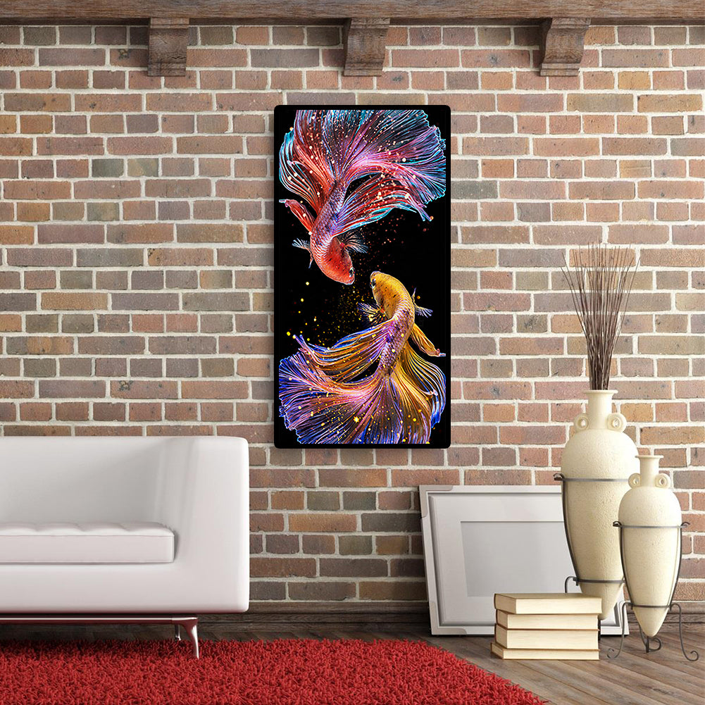 Fish - Full Round Drill Diamond Painting 45*85CM