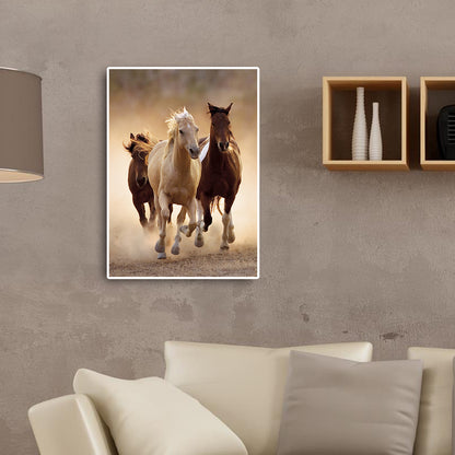 Three Horses - Full Round Drill Diamond Painting 30*40CM