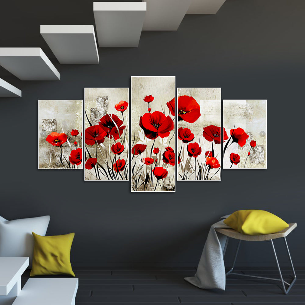 Flower - Full Round Drill Diamond Painting 95*45CM
