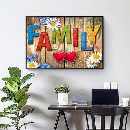 Family - Full Round Drill Diamond Painting 40*30CM