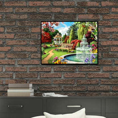 Courtyard - Full Round Drill Diamond Painting 40*30CM