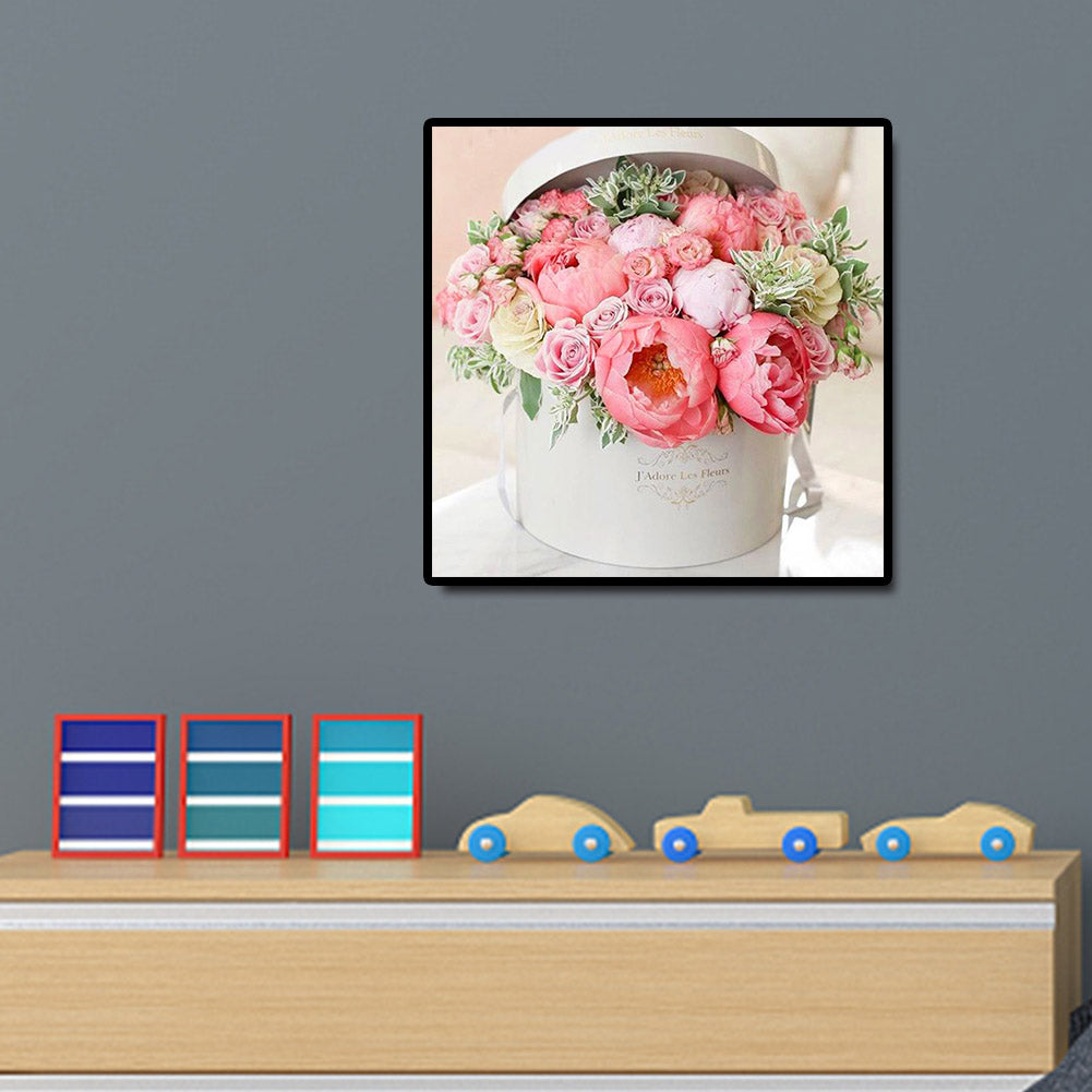 Flower - Full Round Drill Diamond Painting 30*30CM