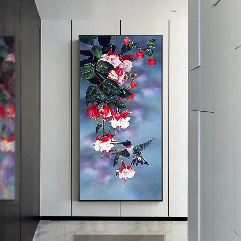 Flowers Decorative - Full Round Drill Diamond Painting 45*85CM