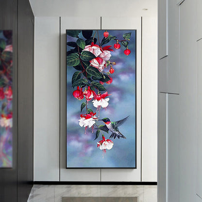 Flowers Decorative - Full Round Drill Diamond Painting 45*85CM
