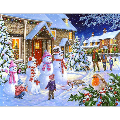 Christmas - Full Round Drill Diamond Painting 50*40CM