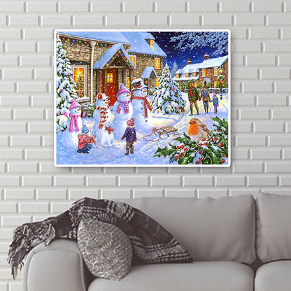 Christmas - Full Round Drill Diamond Painting 50*40CM