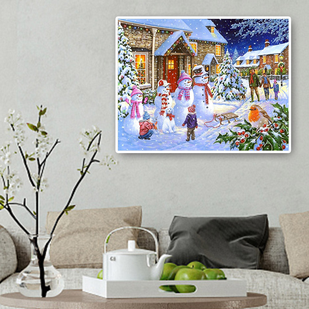 Christmas - Full Round Drill Diamond Painting 50*40CM