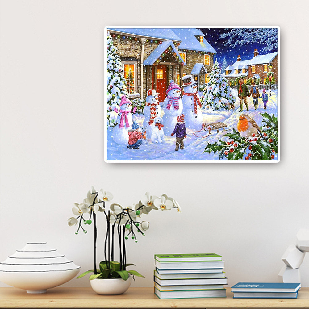 Christmas - Full Round Drill Diamond Painting 50*40CM