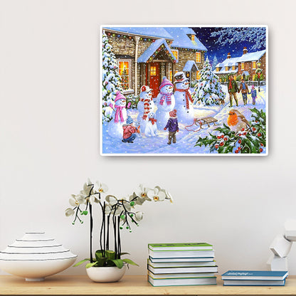 Christmas - Full Round Drill Diamond Painting 50*40CM
