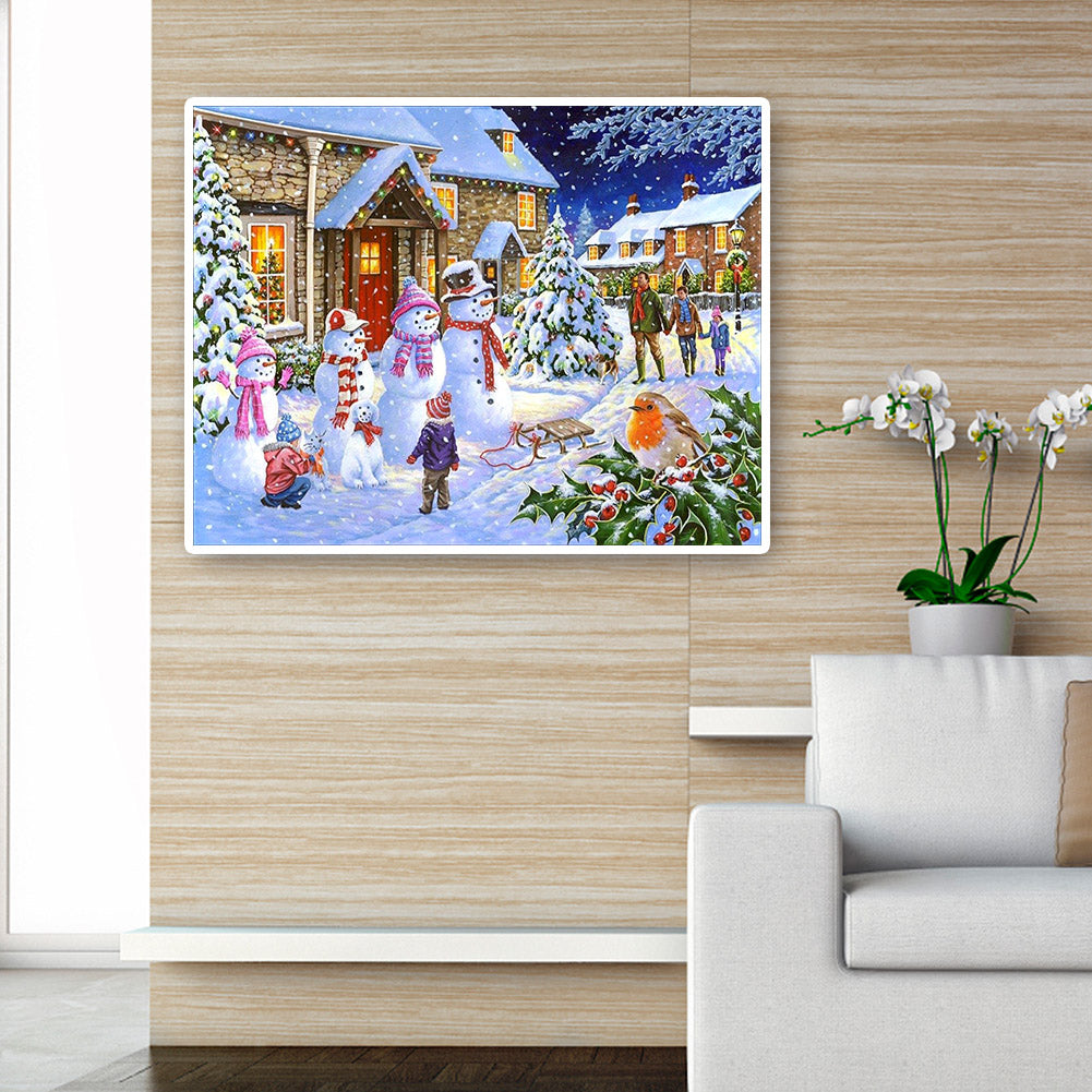 Christmas - Full Round Drill Diamond Painting 50*40CM