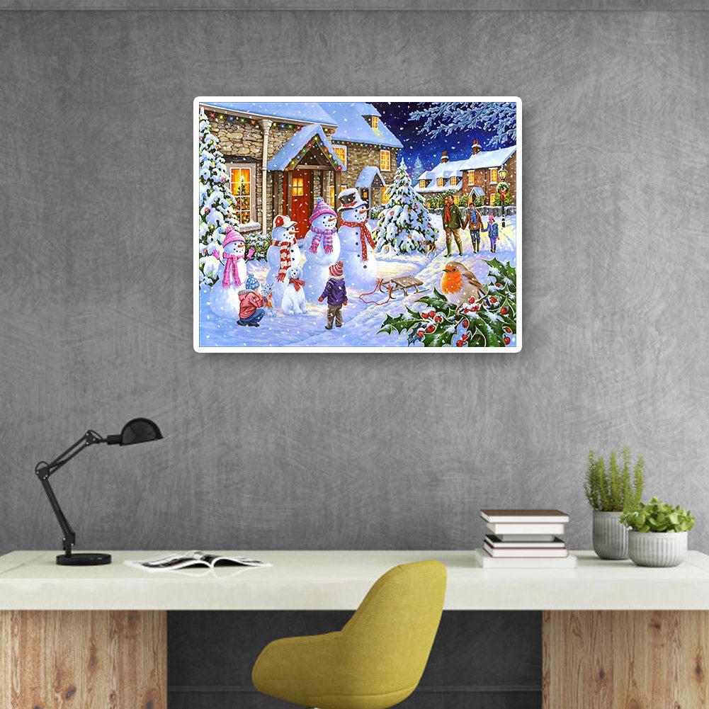 Christmas - Full Round Drill Diamond Painting 50*40CM