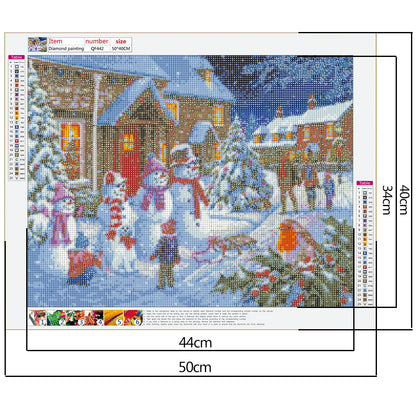 Christmas - Full Round Drill Diamond Painting 50*40CM