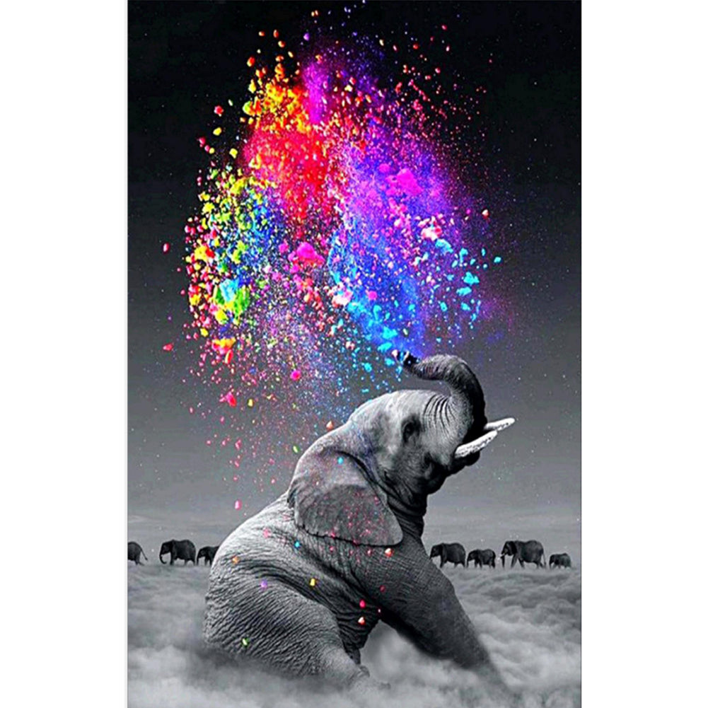 Elephant - Full Round Drill Diamond Painting 40*60CM