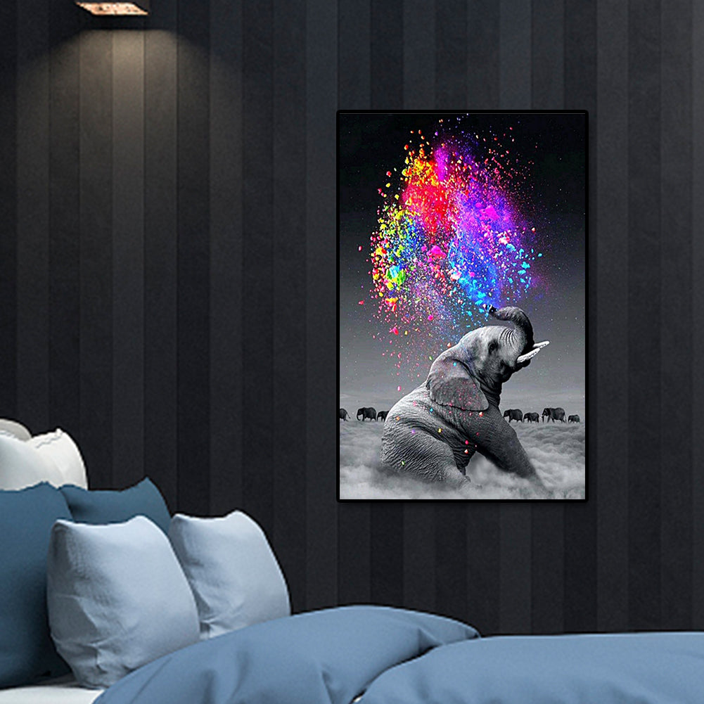 Elephant - Full Round Drill Diamond Painting 40*60CM