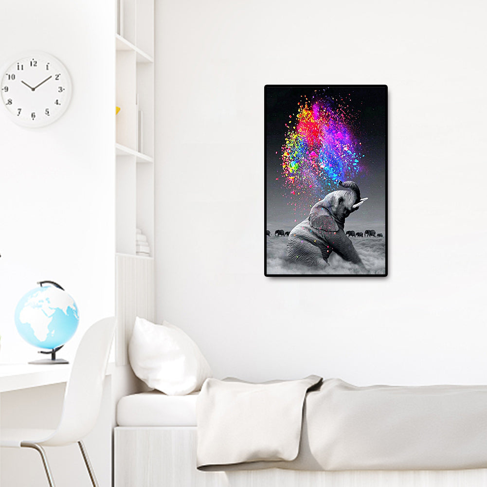 Elephant - Full Round Drill Diamond Painting 40*60CM