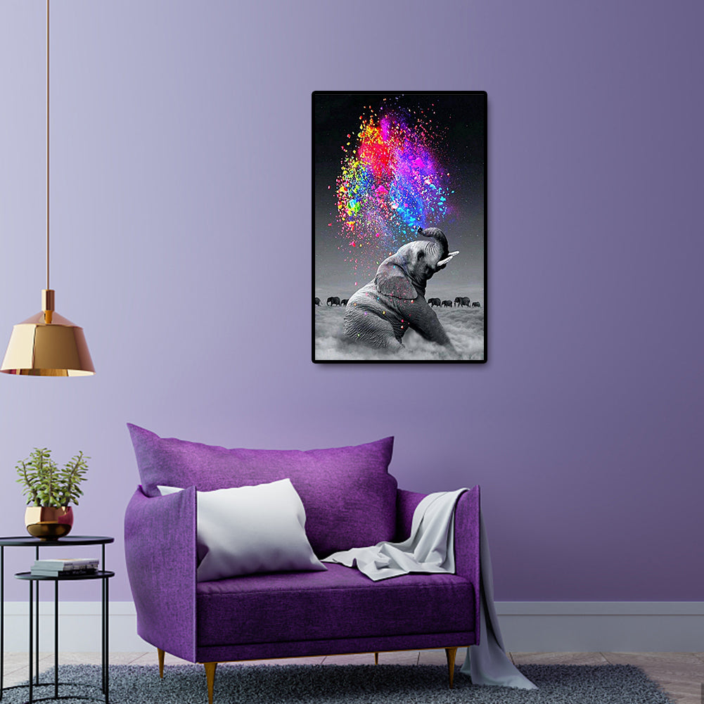 Elephant - Full Round Drill Diamond Painting 40*60CM