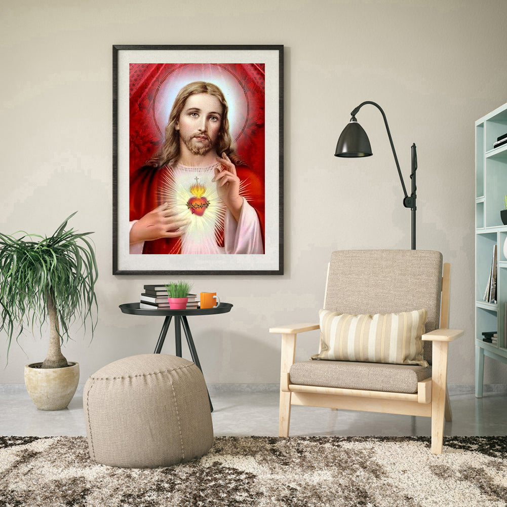 Jesus - Full Round Drill Diamond Painting 30*40CM
