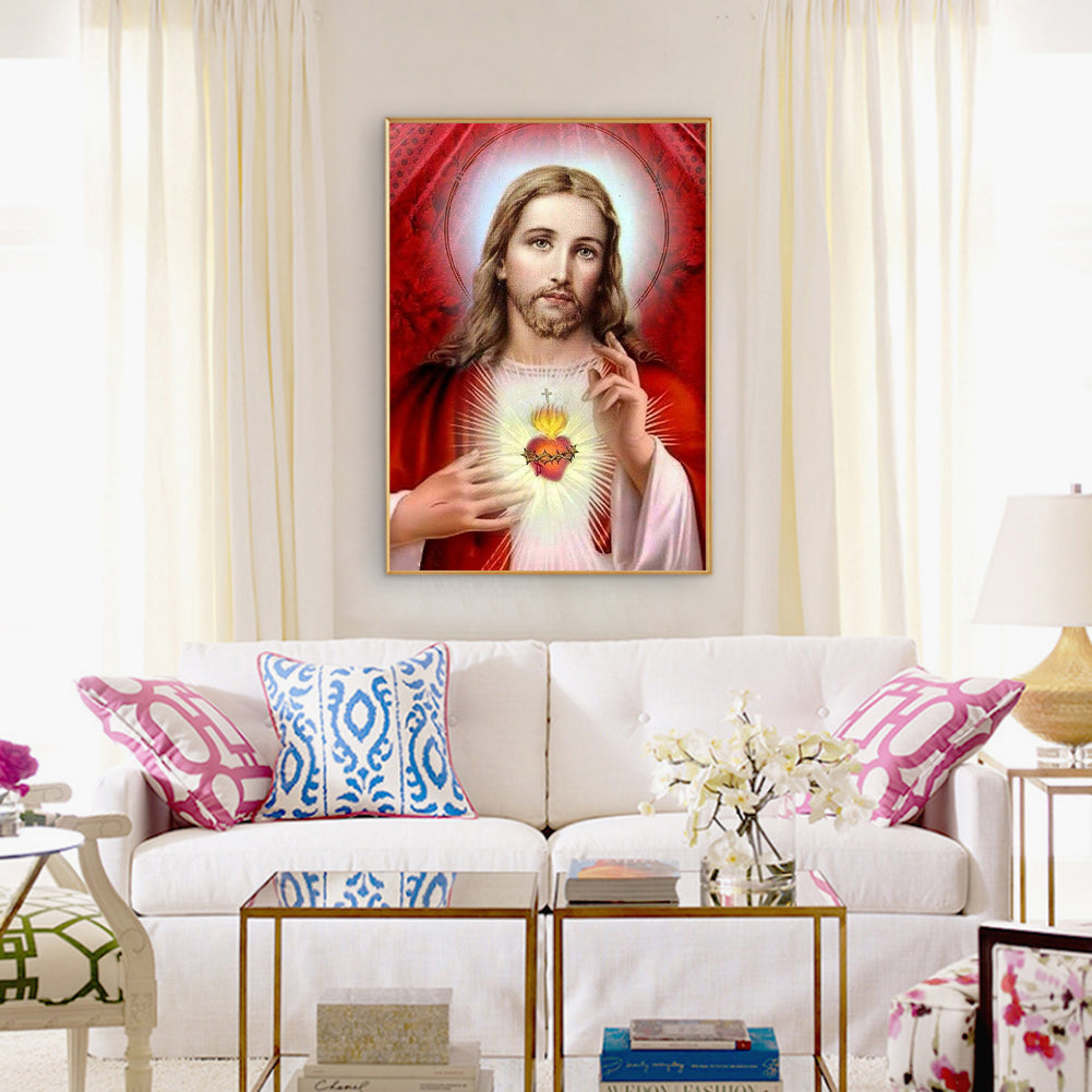 Jesus - Full Round Drill Diamond Painting 30*40CM