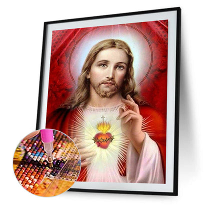 Jesus - Full Round Drill Diamond Painting 30*40CM