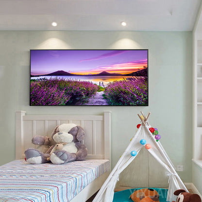 Lakeside Flower - Full Round Drill Diamond Painting 100*40CM