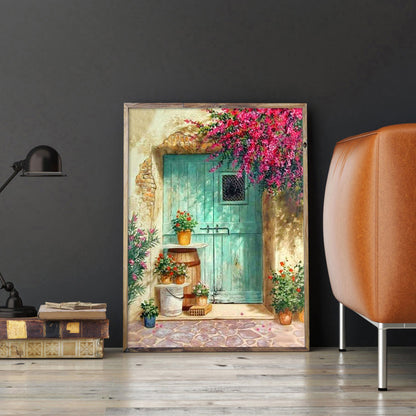 Sunny Doorway - Full Round Drill Diamond Painting 30*40CM