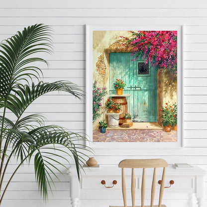 Sunny Doorway - Full Round Drill Diamond Painting 30*40CM