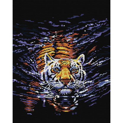 Tiger - 14CT Stamped Cross Stitch 40*48CM