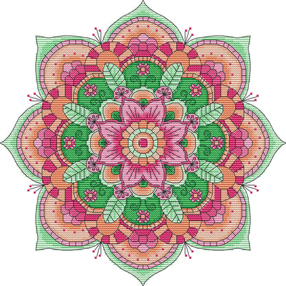 Ethnic Style - 14CT Stamped Cross Stitch 32*32CM