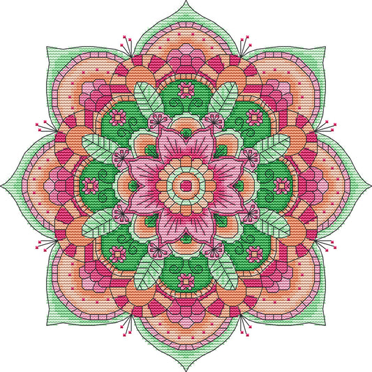 Ethnic Style - 14CT Stamped Cross Stitch 32*32CM
