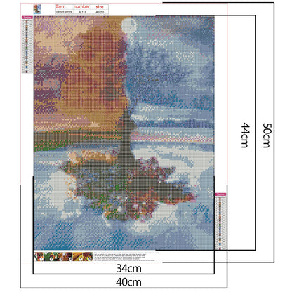 Lake Scenery - Full Square Drill Diamond Painting 50*40CM