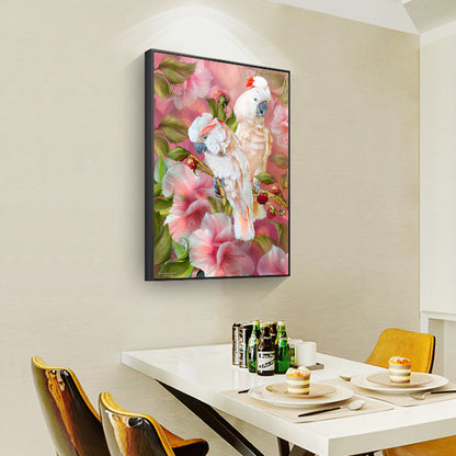 Parrots - Full Round Drill Diamond Painting 30*40CM