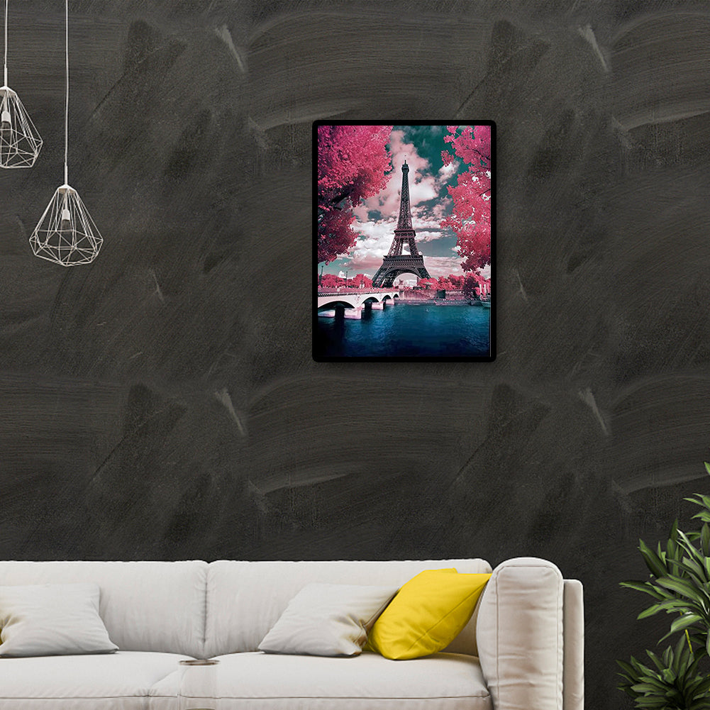 Eiffel Tower - Full Square Drill Diamond Painting 40*50CM
