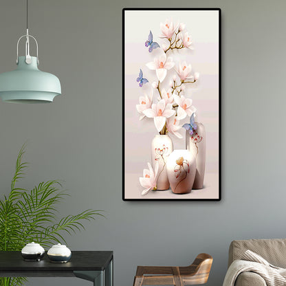 Vase Mangnolia - Full Round Drill Diamond Painting 45*85CM