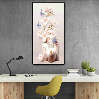 Vase Mangnolia - Full Round Drill Diamond Painting 45*85CM