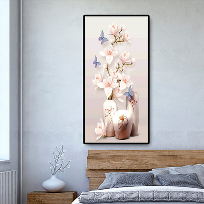 Vase Mangnolia - Full Round Drill Diamond Painting 45*85CM