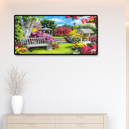 Mountain Scenery - Full Round Drill Diamond Painting 80*40CM