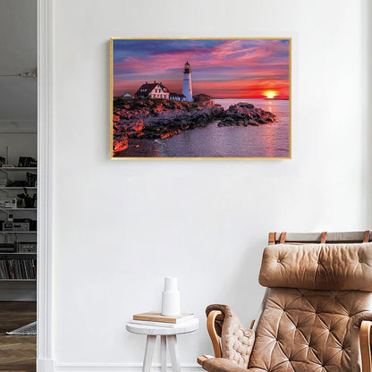 Lighthouse - Full Square Drill Diamond Painting 50*40CM