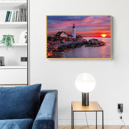 Lighthouse - Full Square Drill Diamond Painting 50*40CM