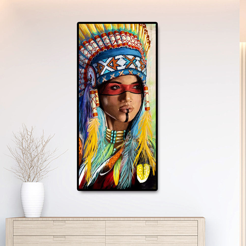 Lady - Full Round Drill Diamond Painting 45*85CM
