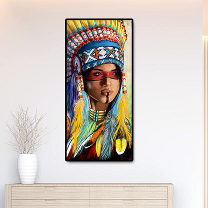 Lady - Full Round Drill Diamond Painting 45*85CM