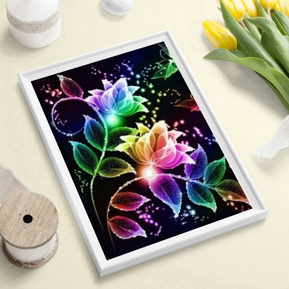 Flowers - Full Square Drill Diamond Painting 40*50CM