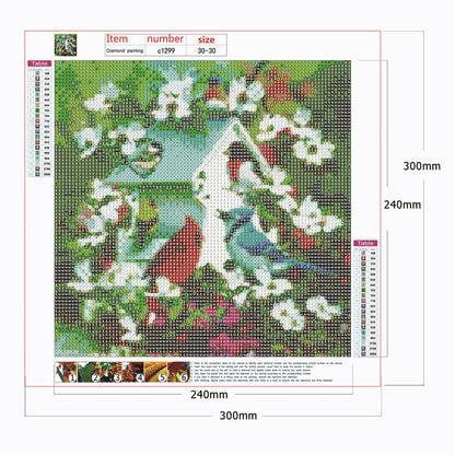 Garden - Full Round Drill Diamond Painting 30*30CM