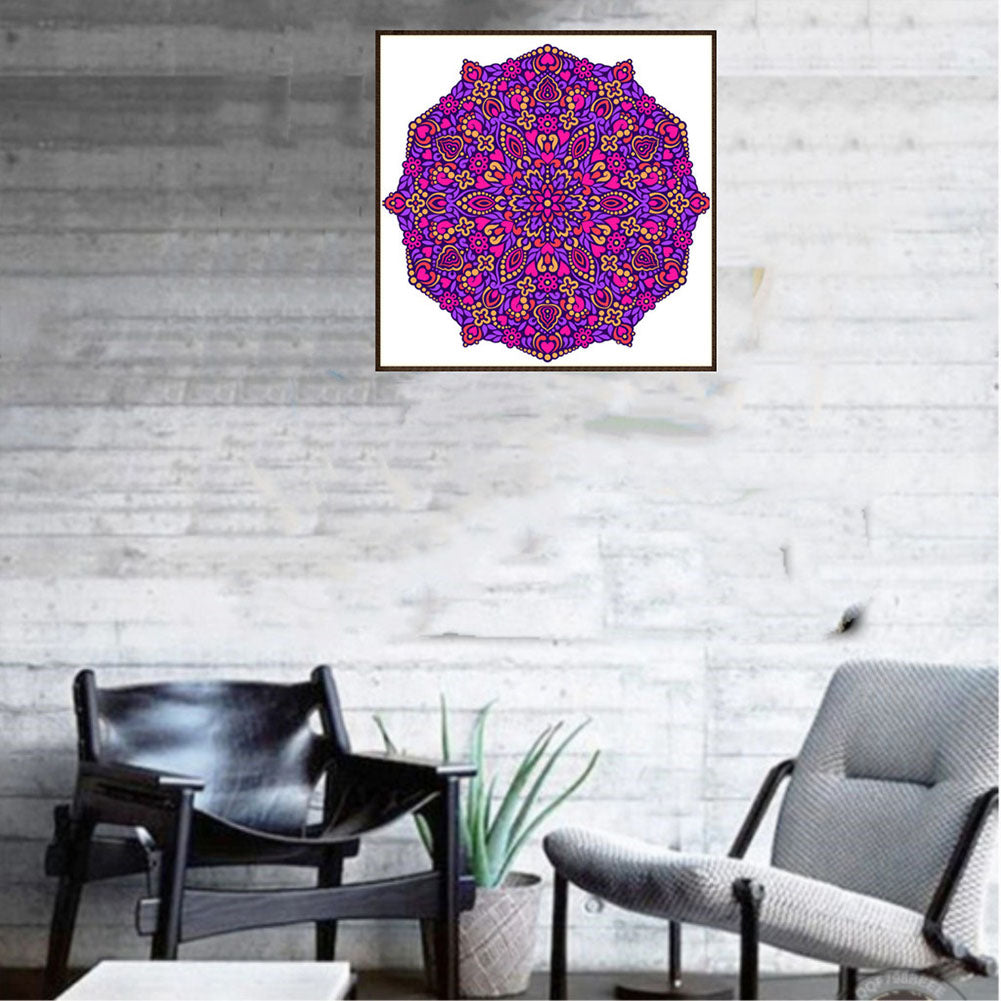 Datura - Special Shaped Drill Diamodn Painting 30*30CM