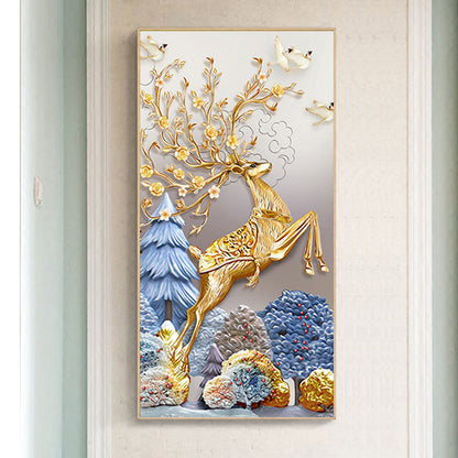 Deer - Full Round Drill Diamond Painting 45*85CM