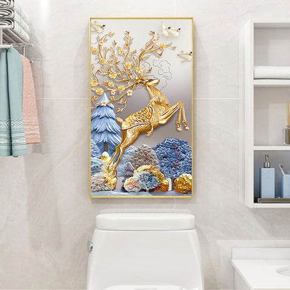 Deer - Full Round Drill Diamond Painting 45*85CM